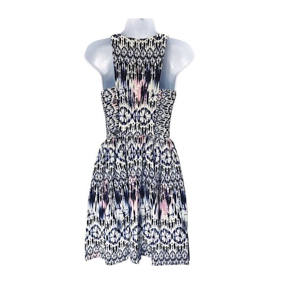 Amanda Uprichard "Elle" Sleeveless Sand Dollar printed silk Dress, Size P - Picture 3 of 13